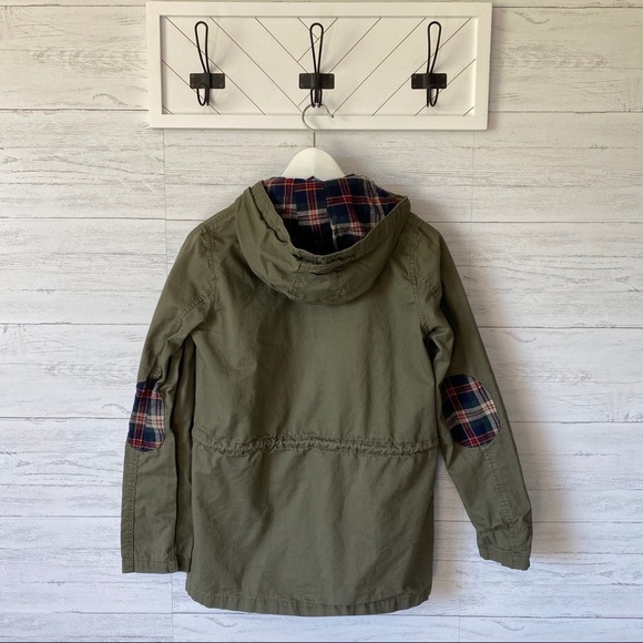 mine Plaid Utility Jacket Green Sz Small - Picture 9 of 10
